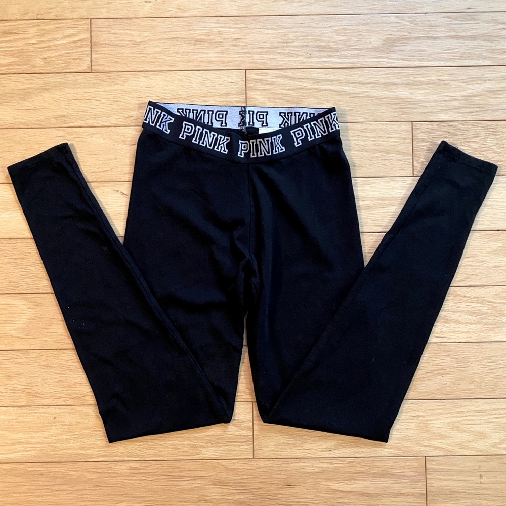 PINK Victoria’s Secret leggings with logo band